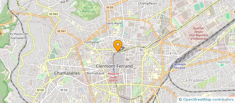 localisation de l'entreprise CGM IMMO  CLERMONT-FERRAND