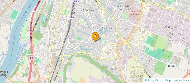 localisation de l'entreprise CGM IMMOBILIER à VALENCE
