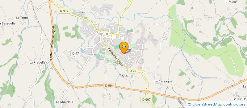 localisation de l'entreprise CGM INVEST  RIGNAC