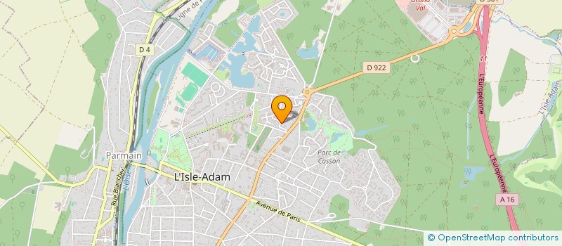 localisation de l'entreprise CGM SERVICES à L'ISLE-ADAM