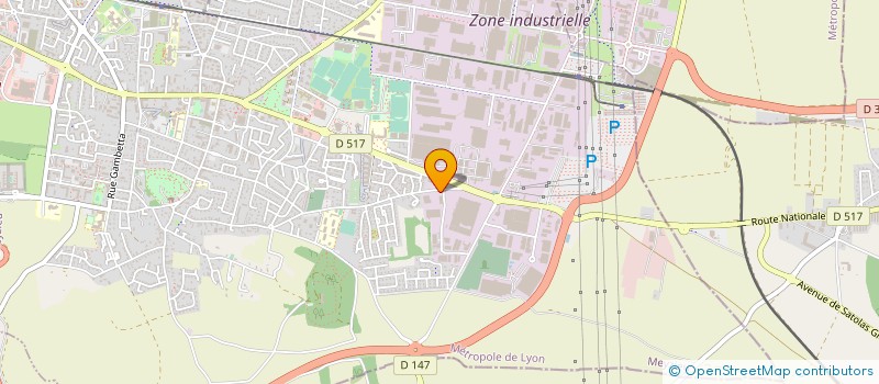 localisation de l'entreprise CGM2B  CHASSIEU