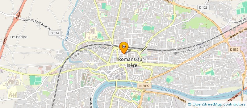 localisation de l'entreprise CGMA à ROMANS-SUR-ISERE