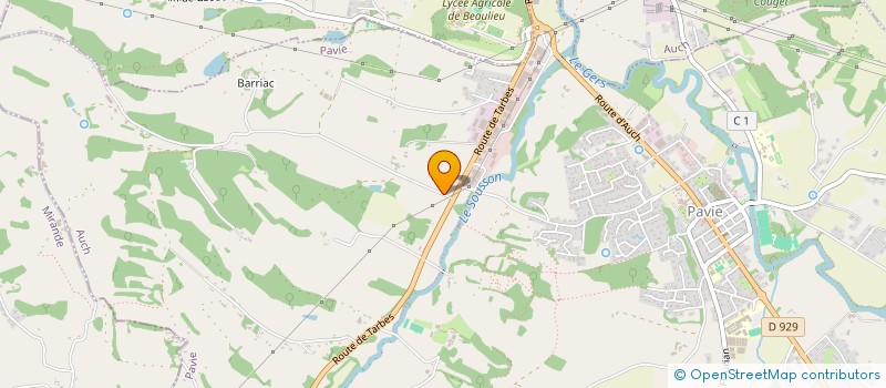 localisation de l'entreprise CGMA  PAVIE