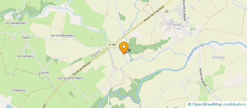 localisation de l'entreprise CGMA AGRI SERVICE  CHAREIL-CINTRAT