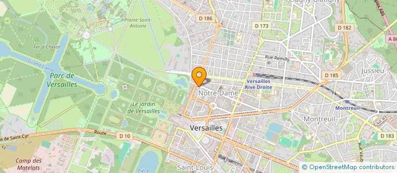 localisation de l'entreprise CGMATCH à VERSAILLES