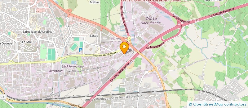 localisation de l'entreprise CGMED CONSEIL à VILLENEUVE-LES-BEZIERS
