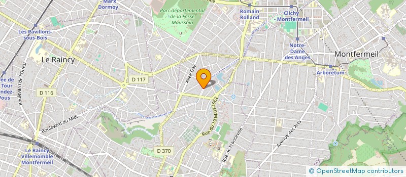 localisation de l'entreprise CGMT  GAGNY