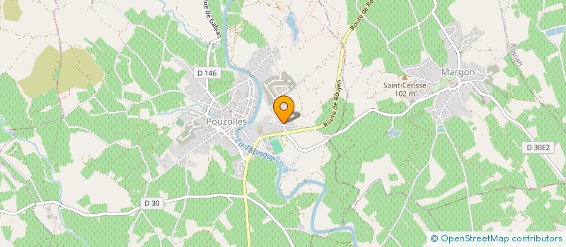 localisation de l'entreprise CGMT  POUZOLLES