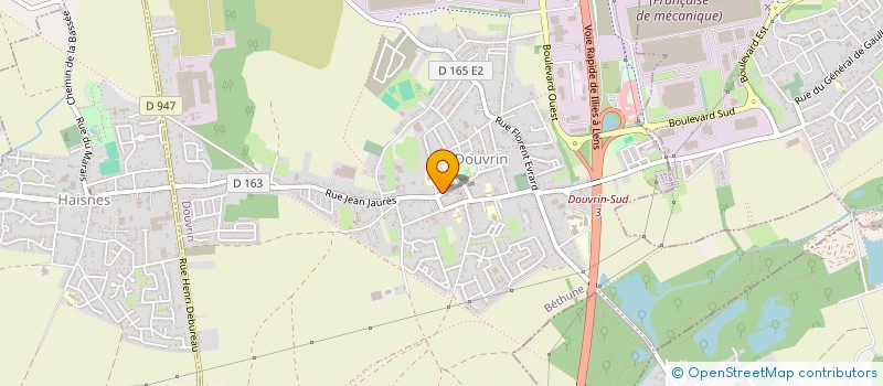 localisation de l'entreprise CGNEH  DOUVRIN