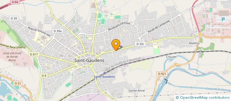 localisation de l'entreprise CGO SYNERGIE  SAINT-GAUDENS