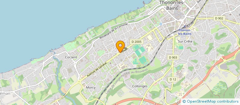 localisation de l'entreprise CGP à THONON-LES-BAINS
