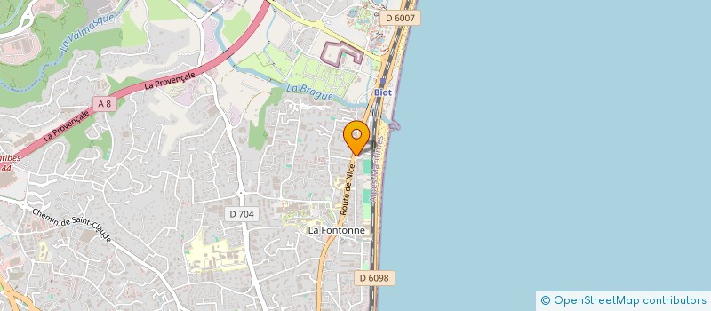 localisation de l'entreprise CGP à ANTIBES