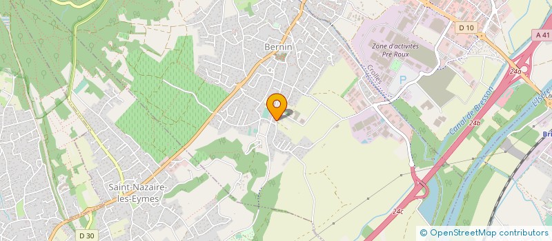 localisation de l'entreprise CGP  BERNIN