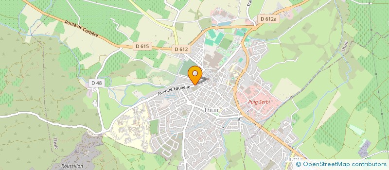 localisation de l'entreprise CGP  THUIR