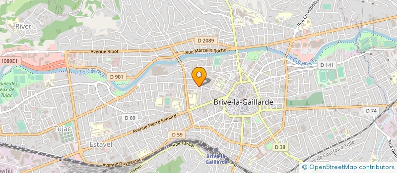 localisation de l'entreprise CGP IMMO FINANCE  BRIVE-LA-GAILLARDE