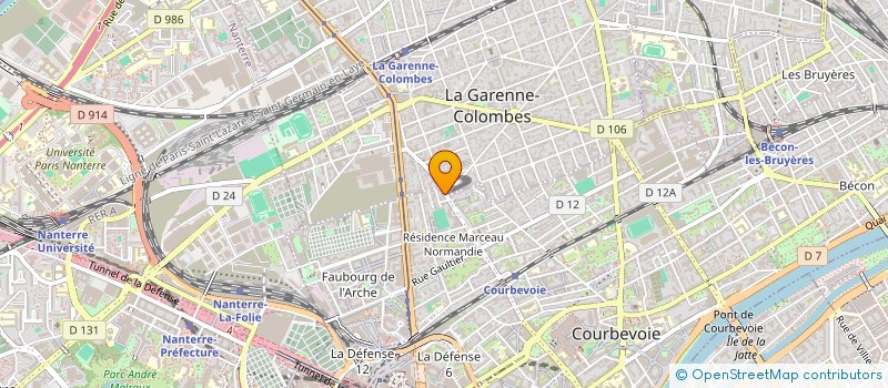 localisation de l'entreprise CGP MONTAGE à COURBEVOIE