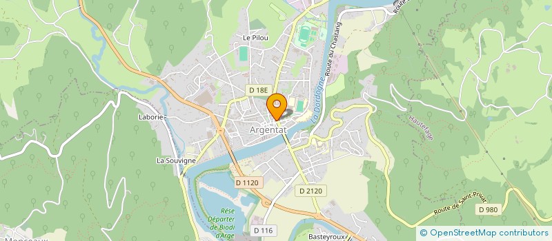 localisation de l'entreprise CGP TRAVAUX à ARGENTAT-SUR-DORDOGNE