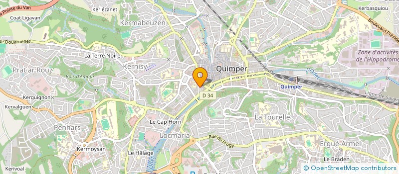 localisation de l'entreprise CGPA PROMOTION à QUIMPER