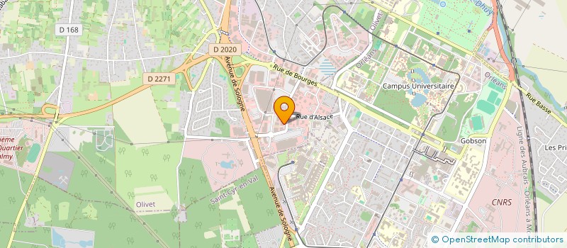 localisation de l'entreprise CGPL SPORTS à OLIVET