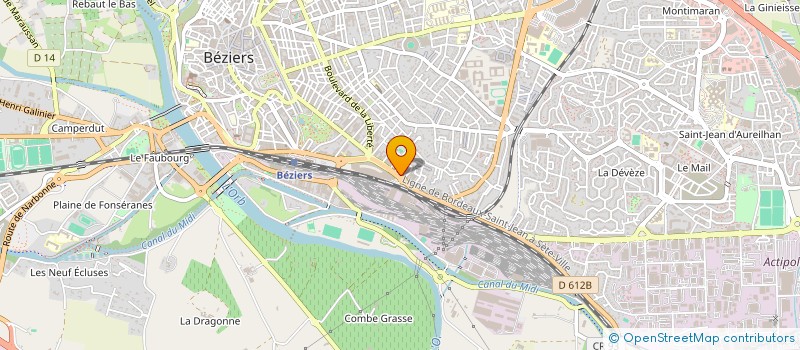 localisation de l'entreprise CGPM & DEV  BEZIERS