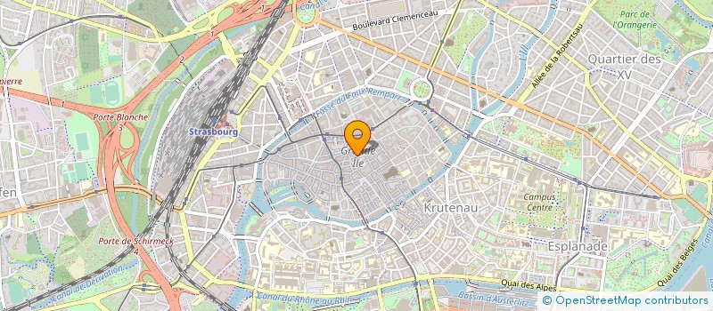 localisation de l'entreprise CGPME ALSACE à STRASBOURG