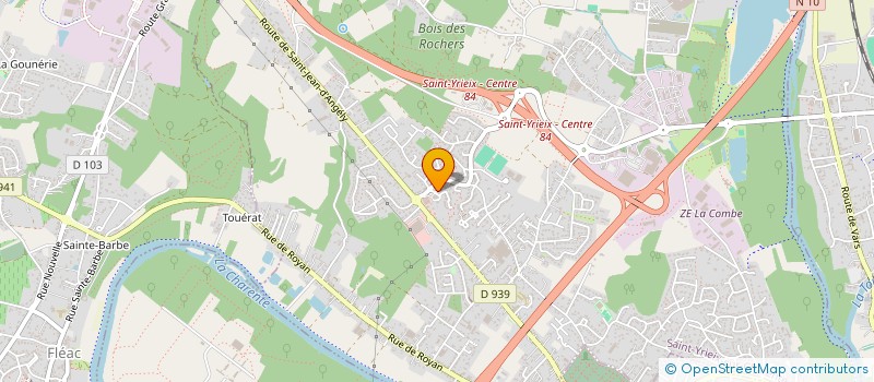 localisation de l'entreprise CGPME CHARENTE à SAINT-YRIEIX-SUR-CHARENTE