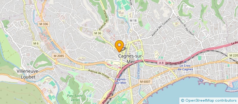 localisation de l'entreprise CGR à CAGNES-SUR-MER