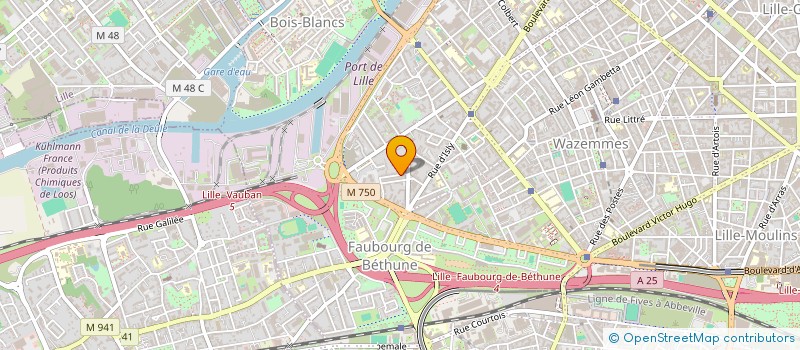 localisation de l'entreprise CGR à LILLE