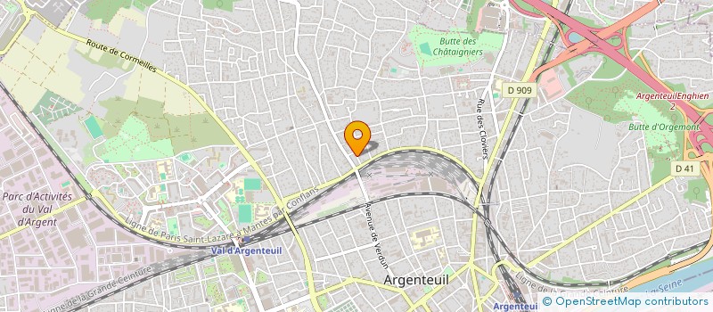 localisation de l'entreprise CGR BATIMENT  ARGENTEUIL