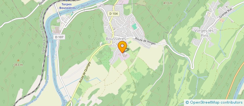 localisation de l'entreprise CGR IMMO BOUSSIERES  BOUSSIERES