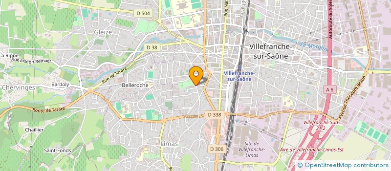 localisation de l'entreprise CGRAVELEAU. DECO  VILLEFRANCHE-SUR-SAONE