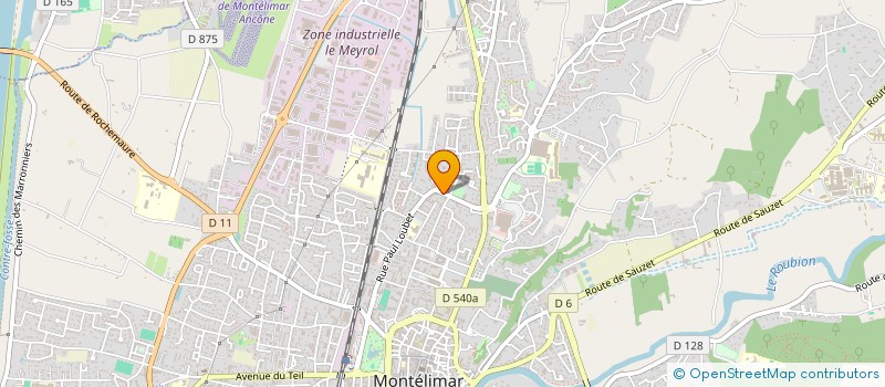 localisation de l'entreprise CGRM TP à MONTELIMAR