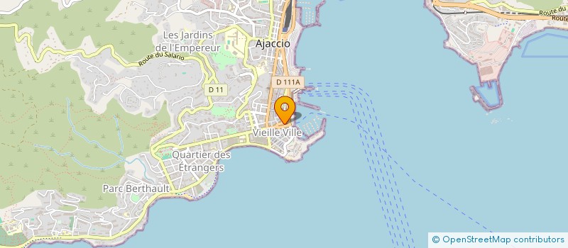 localisation de l'entreprise CGS  AJACCIO