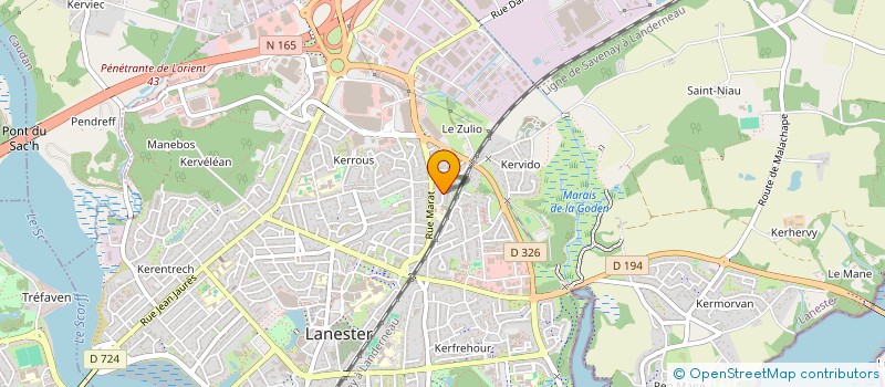 localisation de l'entreprise CGS CONSTRUCTION  LANESTER