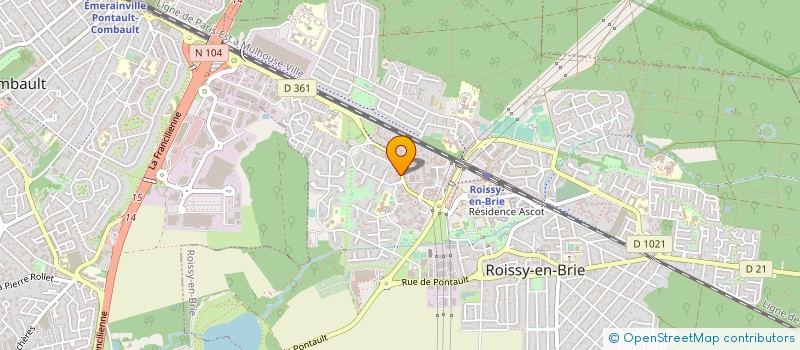 localisation de l'entreprise CGS DIFFUSION  ROISSY-EN-BRIE