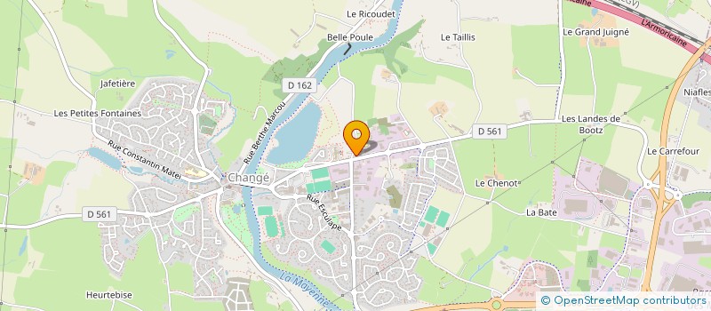 localisation de l'entreprise CGS INTERVENTION 24H SUR 24  CHANGE