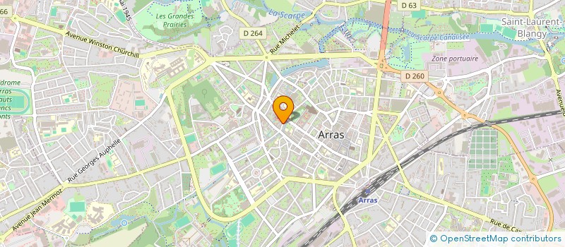 localisation de l'entreprise CGS INVESTISSEMENT à ARRAS