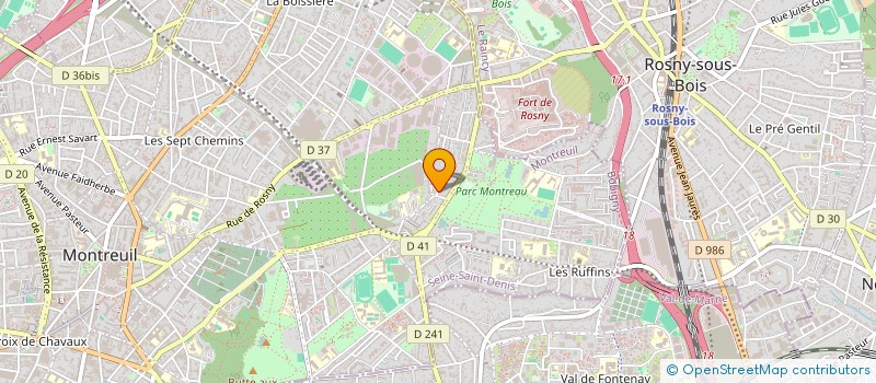 localisation de l'entreprise CGSN à MONTREUIL