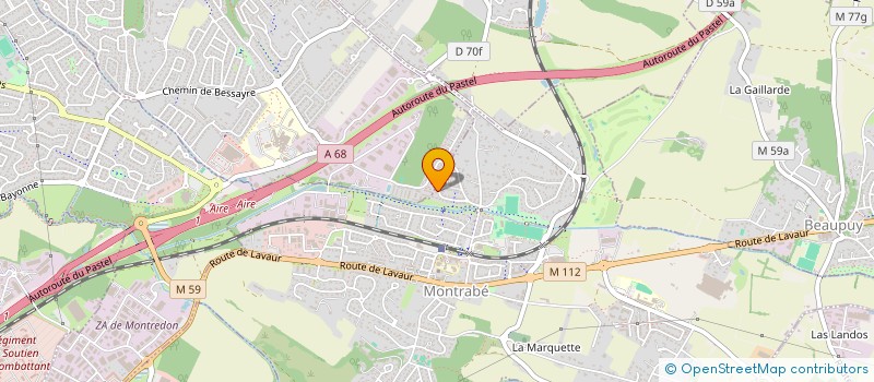 localisation de l'entreprise CGSP L'ENVOL  TOULOUSE