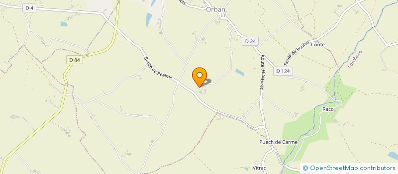 localisation de l'entreprise CGSVD  ORBAN