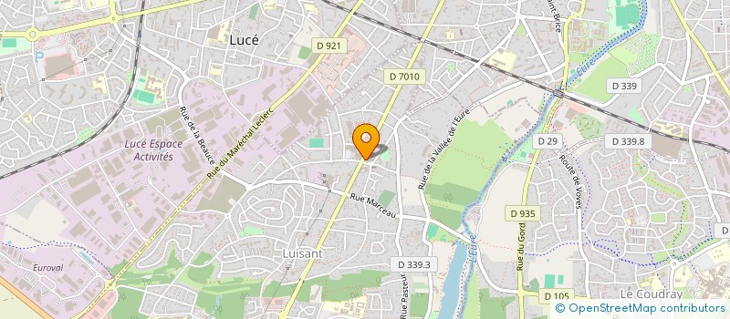 localisation de l'entreprise CGT DES PTT 28 à LUISANT