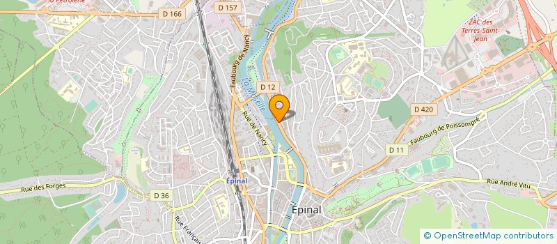 localisation de l'entreprise CGT FAPT DES VOSGES à EPINAL