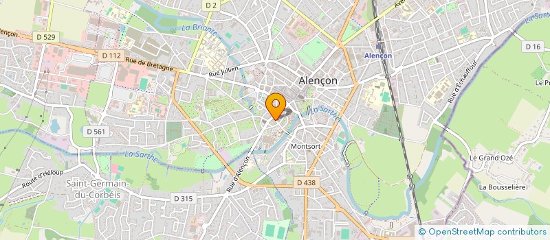 localisation de l'entreprise CGT FO à ALENCON