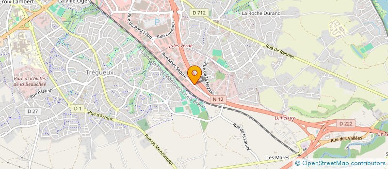 localisation de l'entreprise CGT'M  TREGUEUX