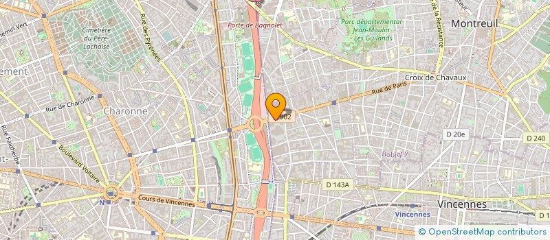 localisation de l'entreprise CGT UNION NATIONALE DES SYNDICATS DE LA BRANCHE HLA à MONTREUIL