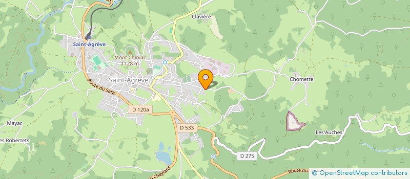 localisation de l'entreprise CGTF  SAINT-AGREVE