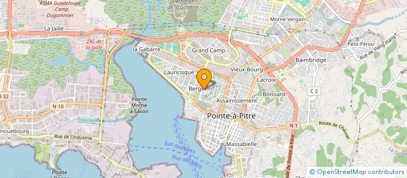 localisation de l'entreprise CGTG FRANCE TRAVAIL  POINTE-A-PITRE