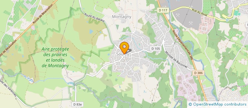 localisation de l'entreprise CGV à MONTAGNY