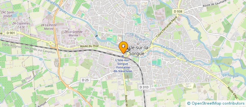 localisation de l'entreprise CGV  L'ISLE-SUR-LA-SORGUE