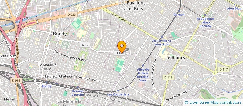 localisation de l'entreprise CGV  LES PAVILLONS-SOUS-BOIS